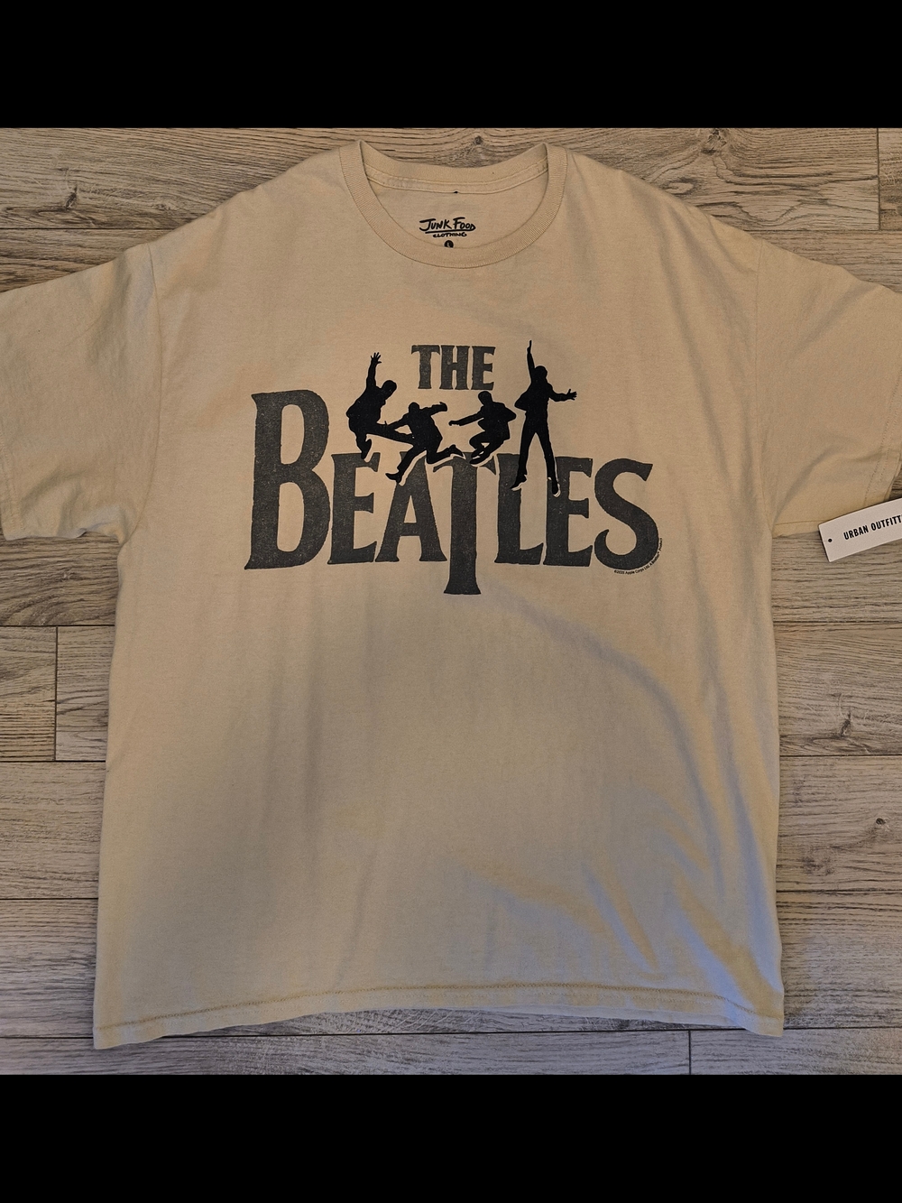Junk Food Clothing Tan The Beatles Short Sleeve Graphic Tee